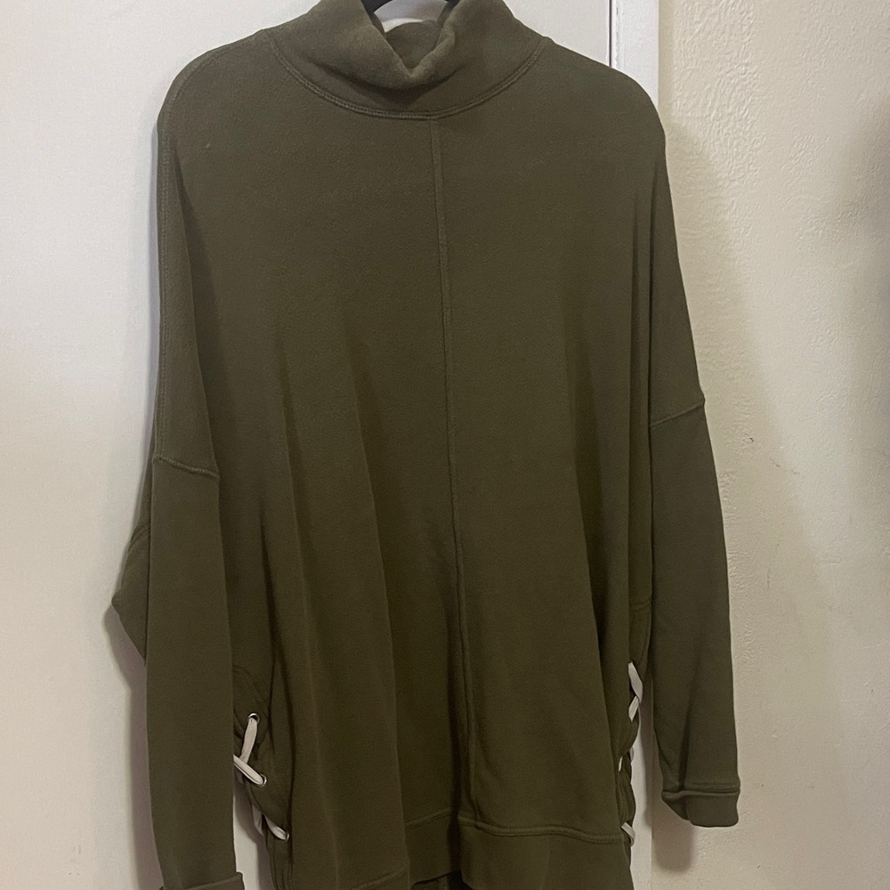 Free People Olive Green Sweatshirt